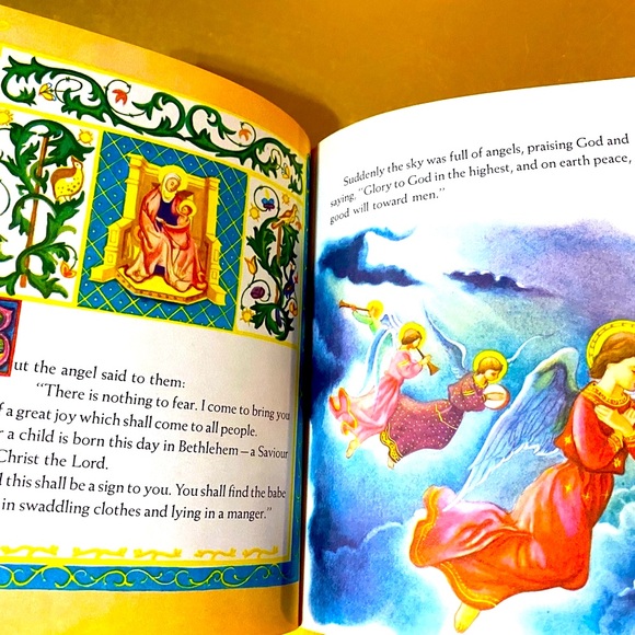 CHRISTMAS VTG 60’s A LITTLE GOLDEN BOOK THE CHRISTMAS STORY HARDCOVER #158 - Picture 9 of 15
